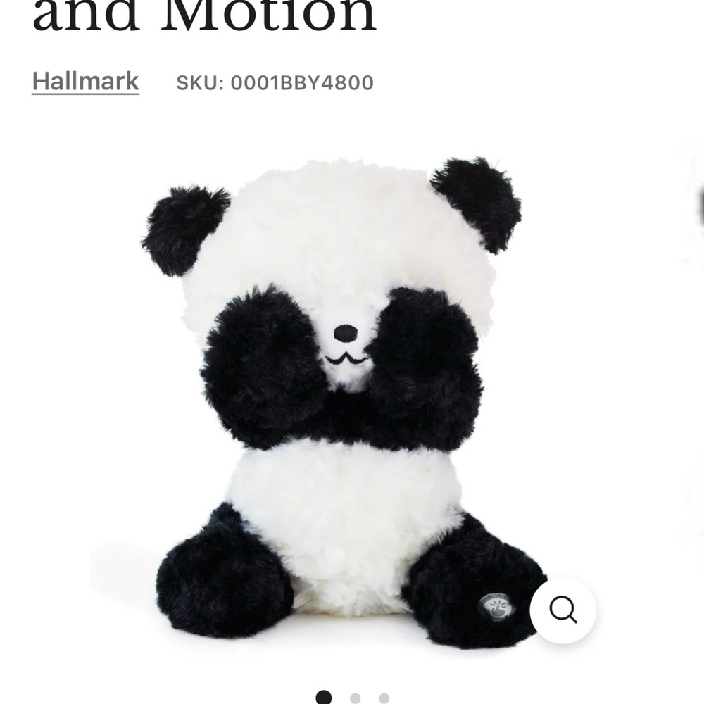 Hallmark Peek-A-Boo Panda Stuffed Animal With Sound and Motion.
